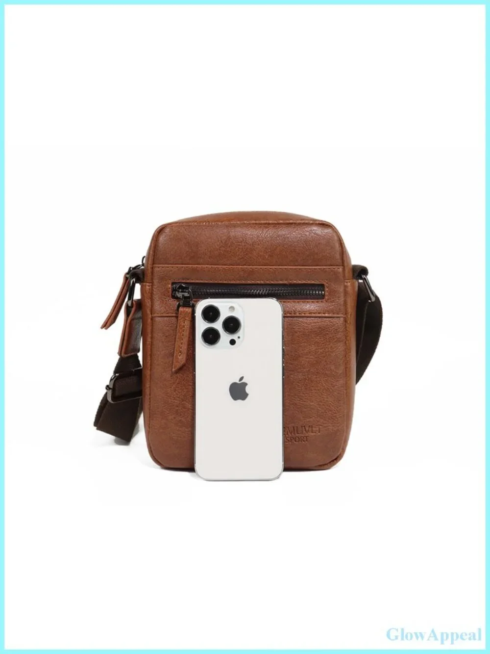 PU Leather Crossbody Messenger Bag Satchel Travel Shoulder Bag